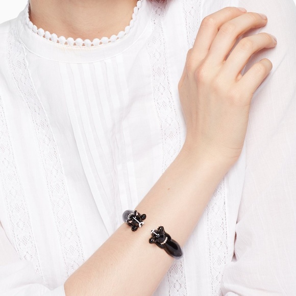 NEW Kate Spade Antoine Dog Open Hinged Cuff - Picture 2 of 8